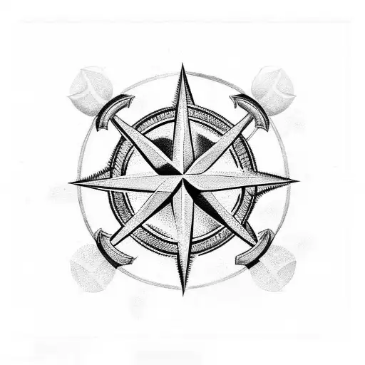 Wind Rose And Anchor