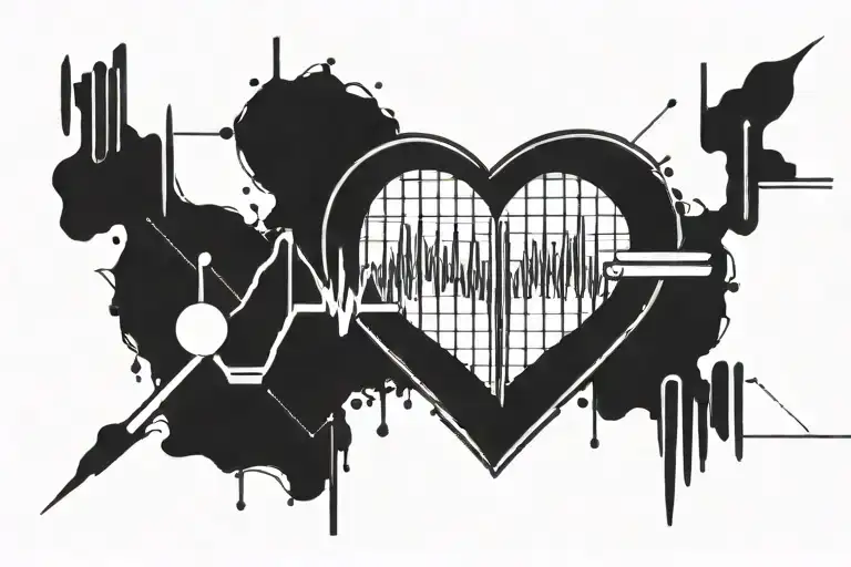 Heart Into Heart Monitor That Goes Straight Line