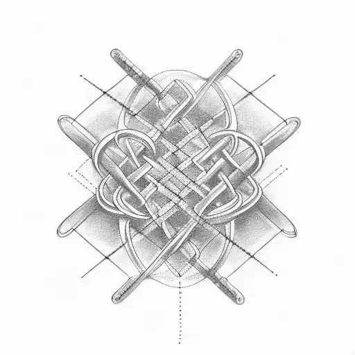 Musical Notes Intertwined With A Dna Double Helix