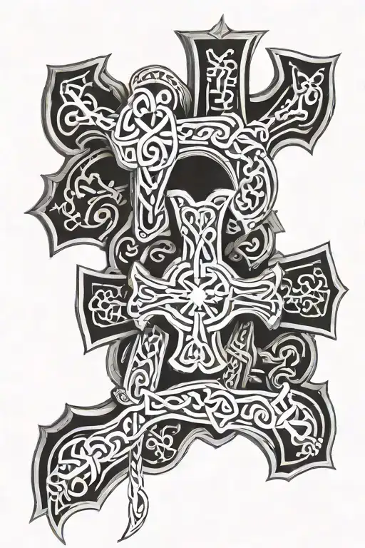 Polish Hussar Irish Celtic Cross