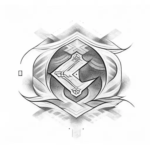 Create A Tribal Tattoo For Arm With Alphabet Gdrj Incorporating Elements Of Nature