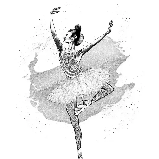 A Graceful Ballerina Dancing With The Waves Of The Ocean