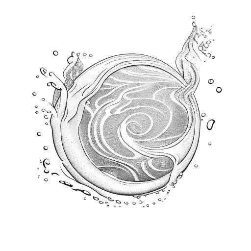 Lilly With Water Rolling Off Of It Into A Puddle