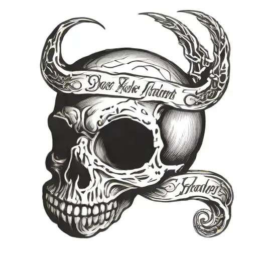 Dark Mark Harry Potter With Memento Mori Written Inside