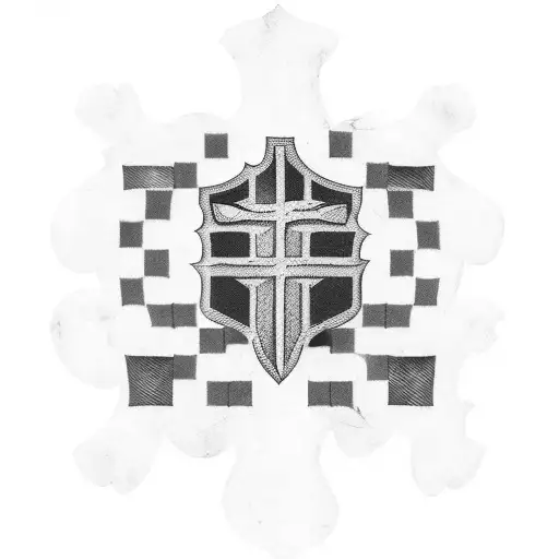 Italian Flag With Irish Cross