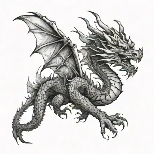 Dragon Wrapping Around Forearm