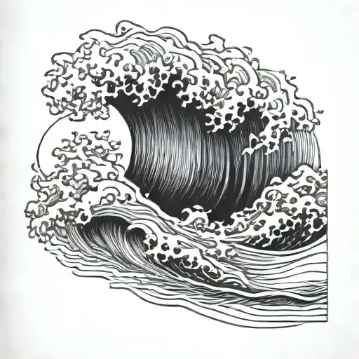 Waves With A Bible Verse Over Them