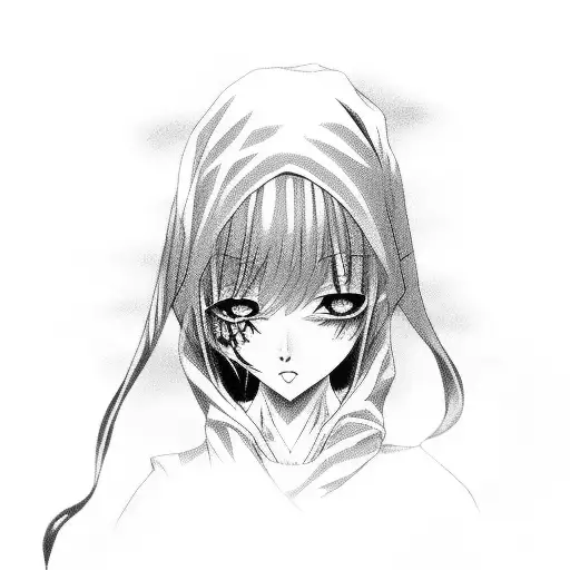 Scary Anime Girl Stuck In Theeroos Glijgetal Everywhere And Kots Of Eyes