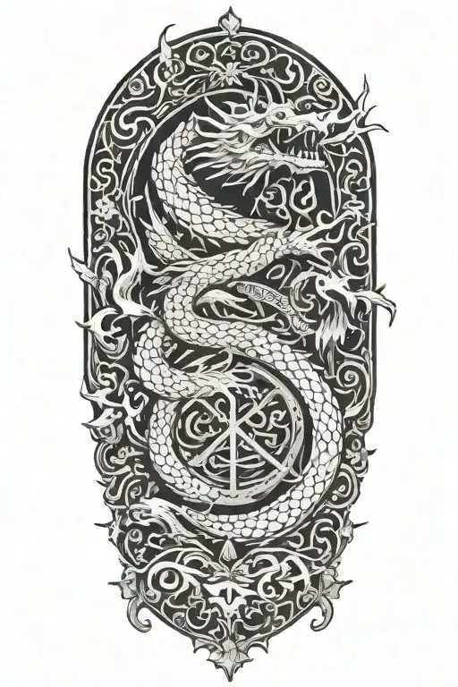Peace And Life And Dragon