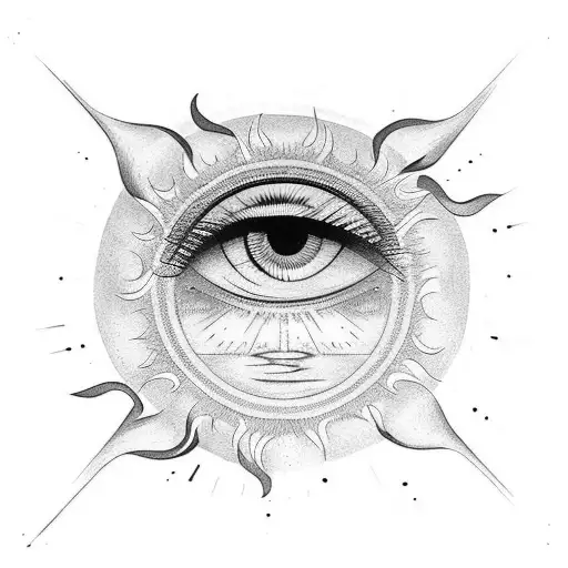 Sun With An Eye In The Middle