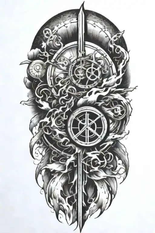 Peace And Conqueror And Lightining Storm And Time