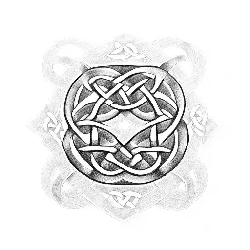 Celtic Knot With The Letter K