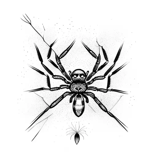 A Spider Spinning A Web Of Colorful Paintbrushes And Musical Notes