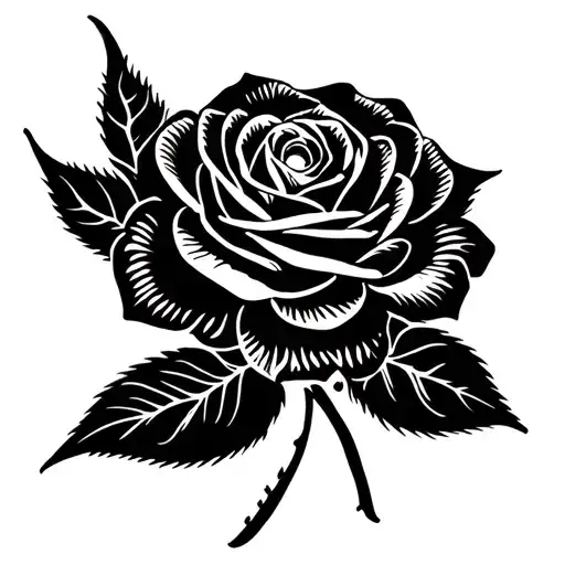 Incorporate Tribal Patterns Into A Rose Design