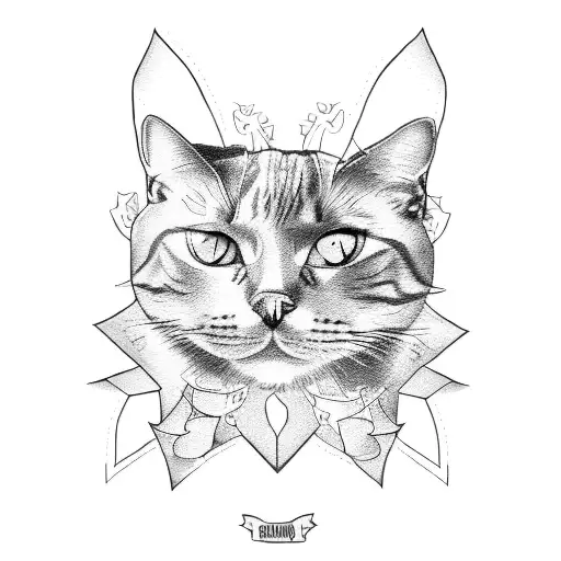 A Family Tree With Each Member Represented By A Different Type Of Cat