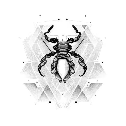 Scorpio With Infinity And Name Omi