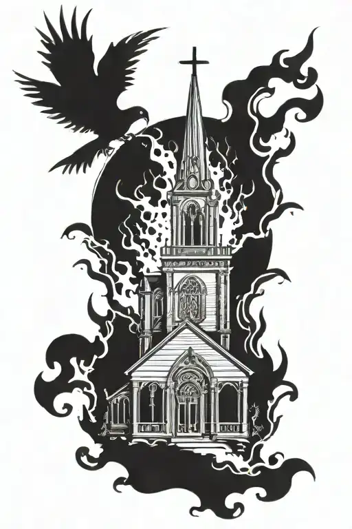 Gothic Burning Church