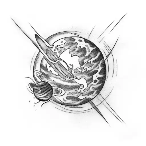 Planet With Creatures On