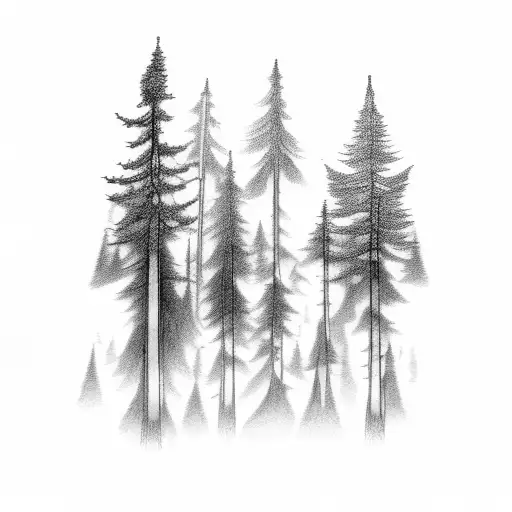 A Dark And Mysterious Forest With A Hauntingly Beautiful Moonlit Sky