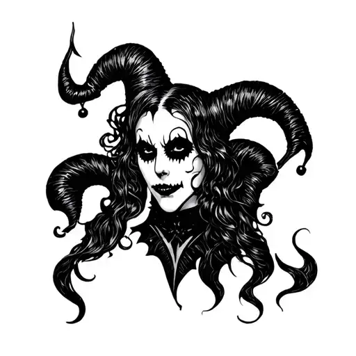 Dark Jester In Gothic Performance