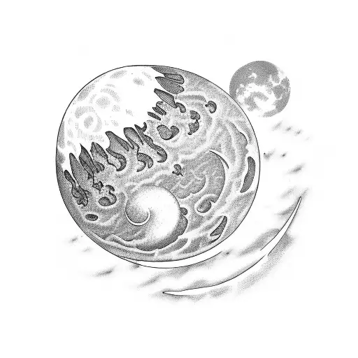 Moon With Date 20 July 1995