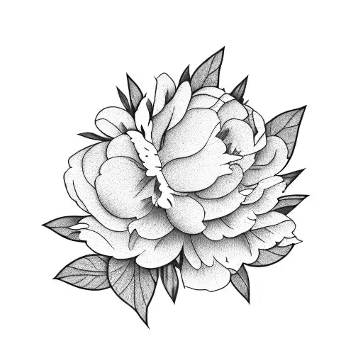Peonies With Leaf
