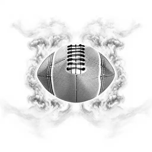 An Anime-inspired Football Stadium With Smoke Billowing From The Stands