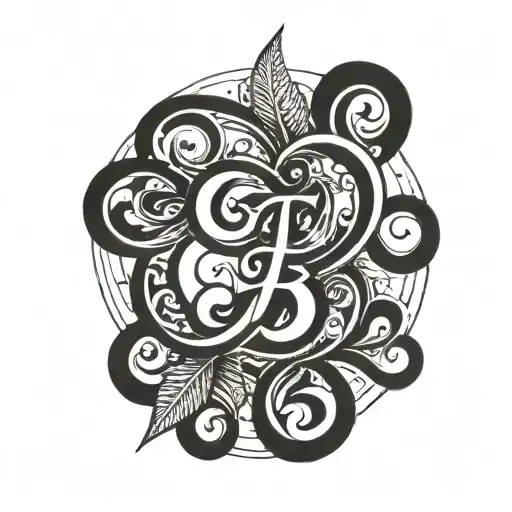 Combine The Initials A And E In A Unique And Abstract Design