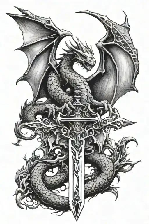 Dragon Open Wings Sword