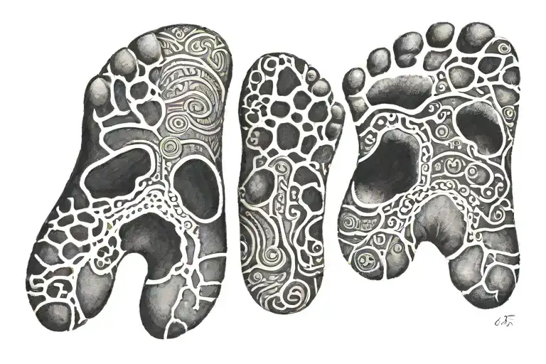 3 Month Old Baby Foot Prints