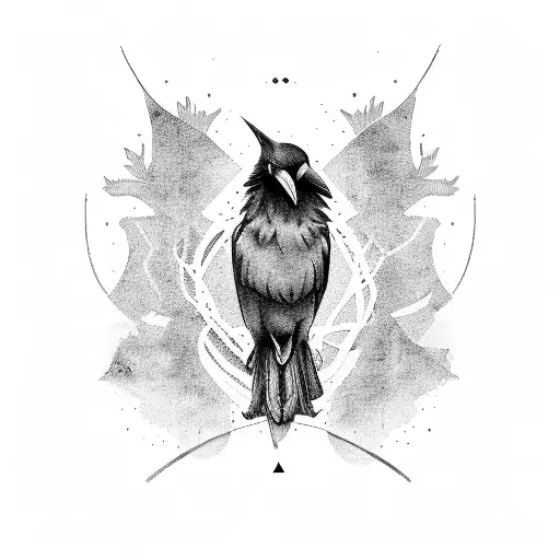 Raven On A Balance Scale