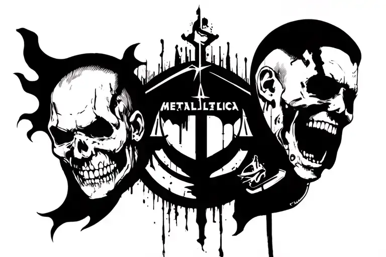 Collage Five Finger Death Punch Metallica Justice
