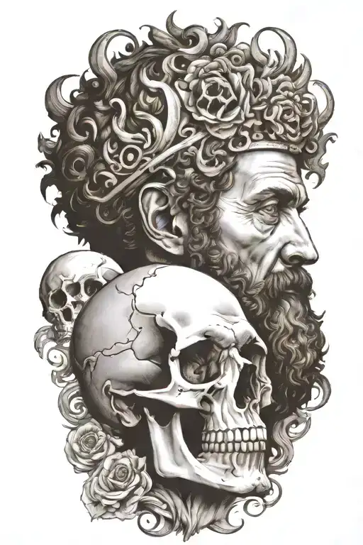 Marcus Aurelius And Skull