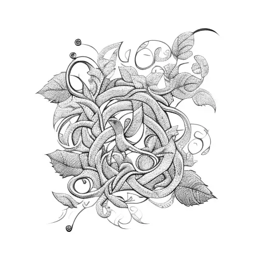 Broken Sword Entangled With Flowers And Vines