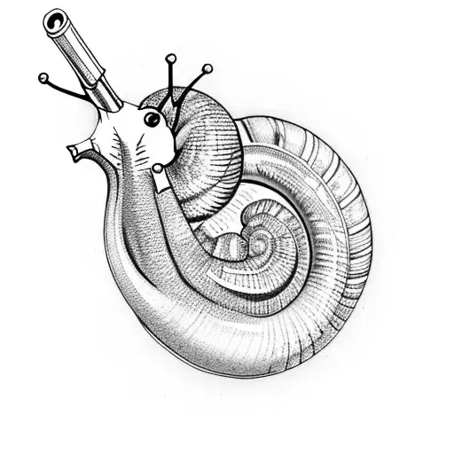 Snail Holding Gun
