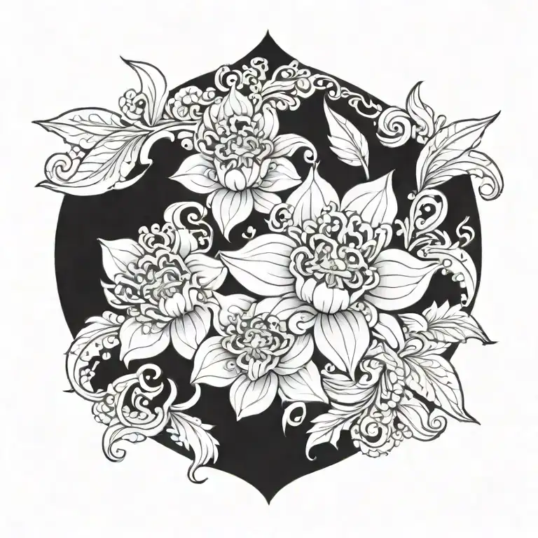 Barong Bali Flower