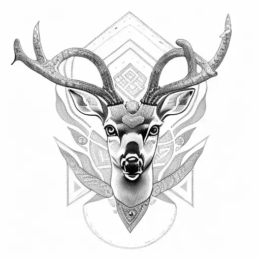 A Majestic Deer Surrounded By Intricate Old English Lettering Spelling Out The Name Miller