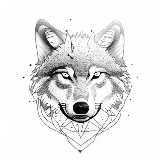 A Wolf Running Through A Mountain Range