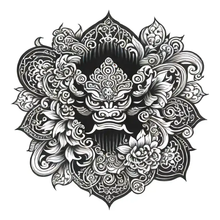 Barong Bali Flower