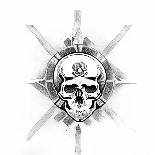 Skull With Eye Patch