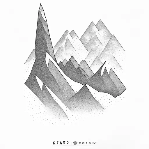 A Mountain Range With Each Peak Representing A Goal Achieved And The Words 'Keep Climbing'