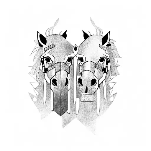 Castle Horse And Knight