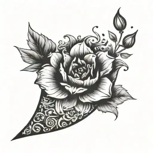 Fire In A Bullet Like A Flower In Vase