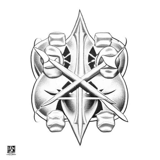 American Football Coach Holding A Trident With Football Players In The Background