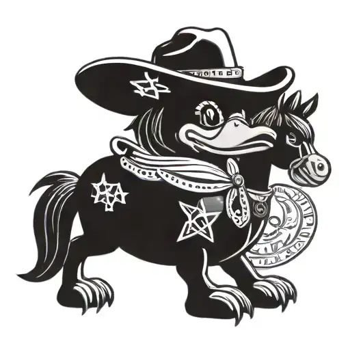 Cowboy Rubber Duck With The Name Jesse