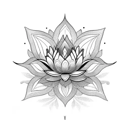 Lotus Flower Made From Cardinals