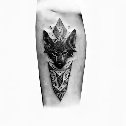 A Tribal Tattoo Boruca Wolf