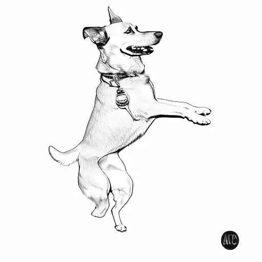 A Dog Jumping In The Air