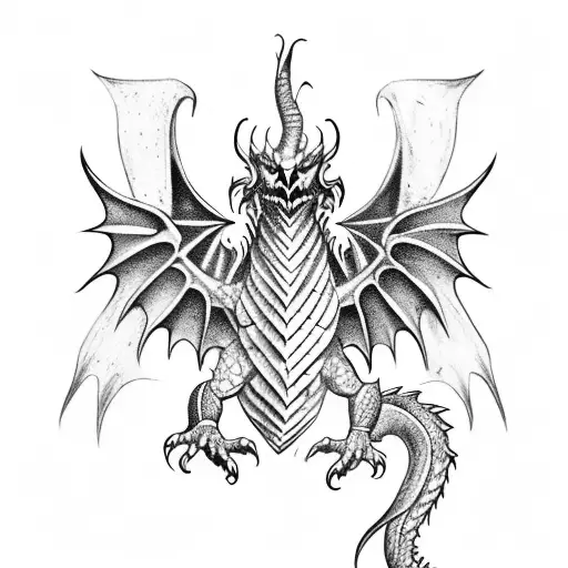 Winged Medieval Dragon