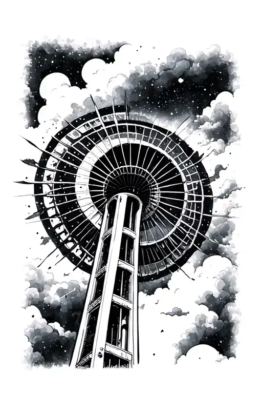 The Space Needle Inverted